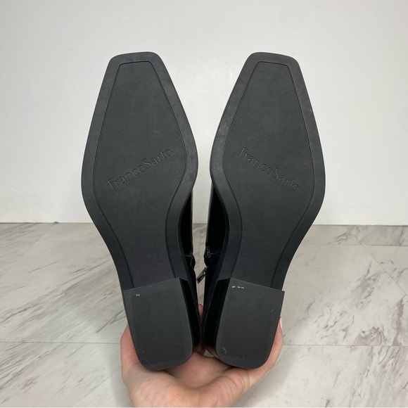 New! Franco Sarto Fina Black Faux Leather Western Bootie 9M - Picture 13 of 14